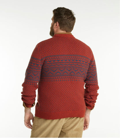 Men's Bean's Classic Ragg Wool Sweater, Crewneck, Fair Isle - L.L.Bean Everyday