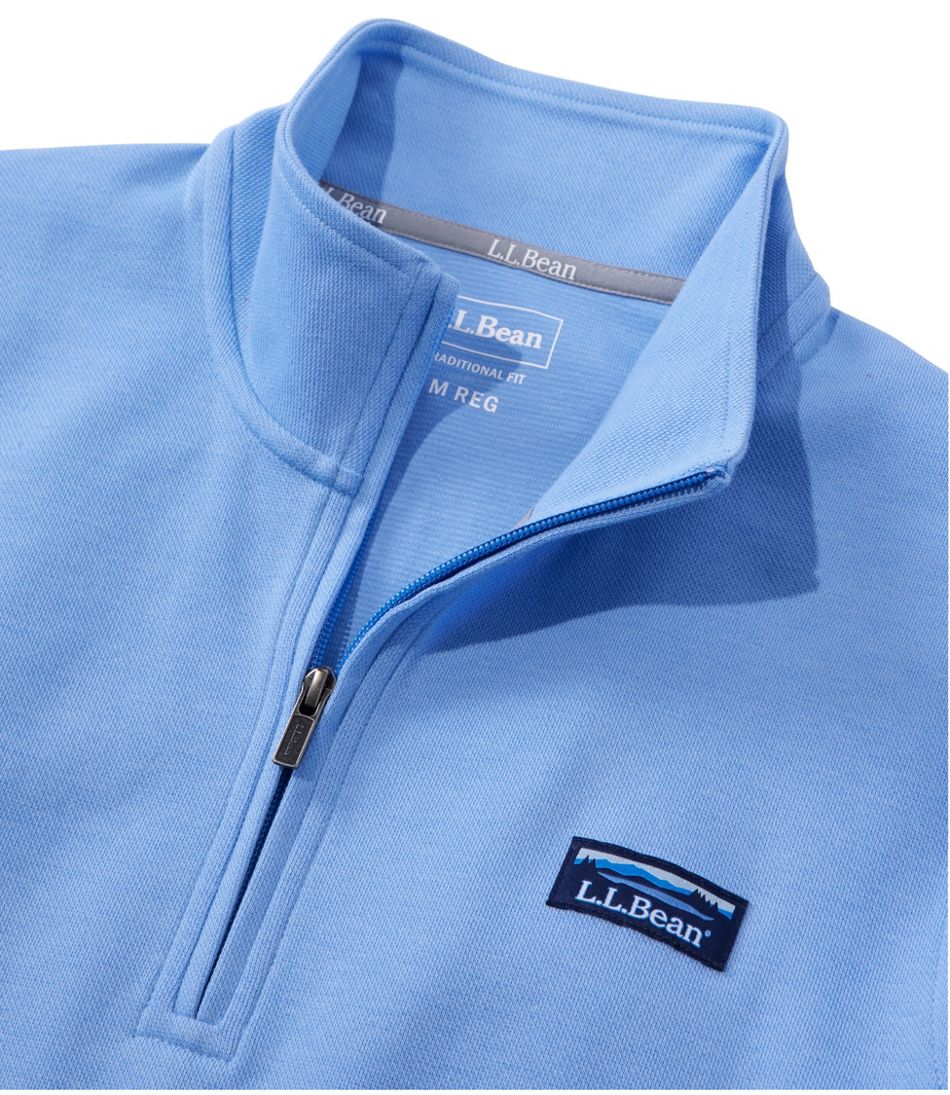 Men's Comfort Stretch Performance® Piqué, Quarter-Zip Pullover - L.L.Bean Great Value