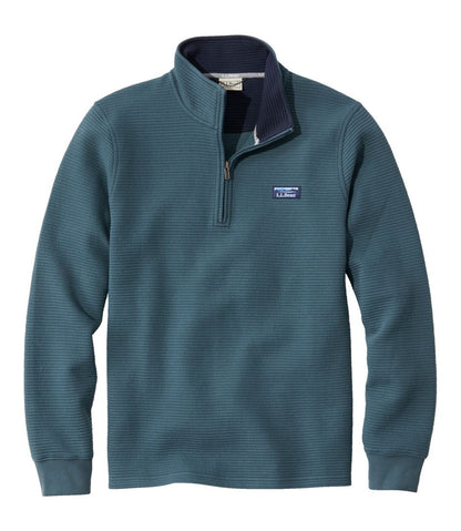 Men's Lakewashed Double-Knit Quarter-Zip Pullover - L.L.Bean Quality