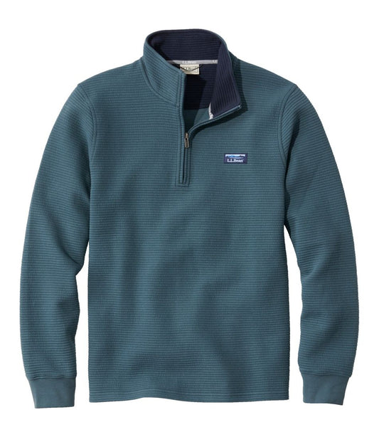 Men's Lakewashed Double-Knit Quarter-Zip Pullover - L.L.Bean Quality