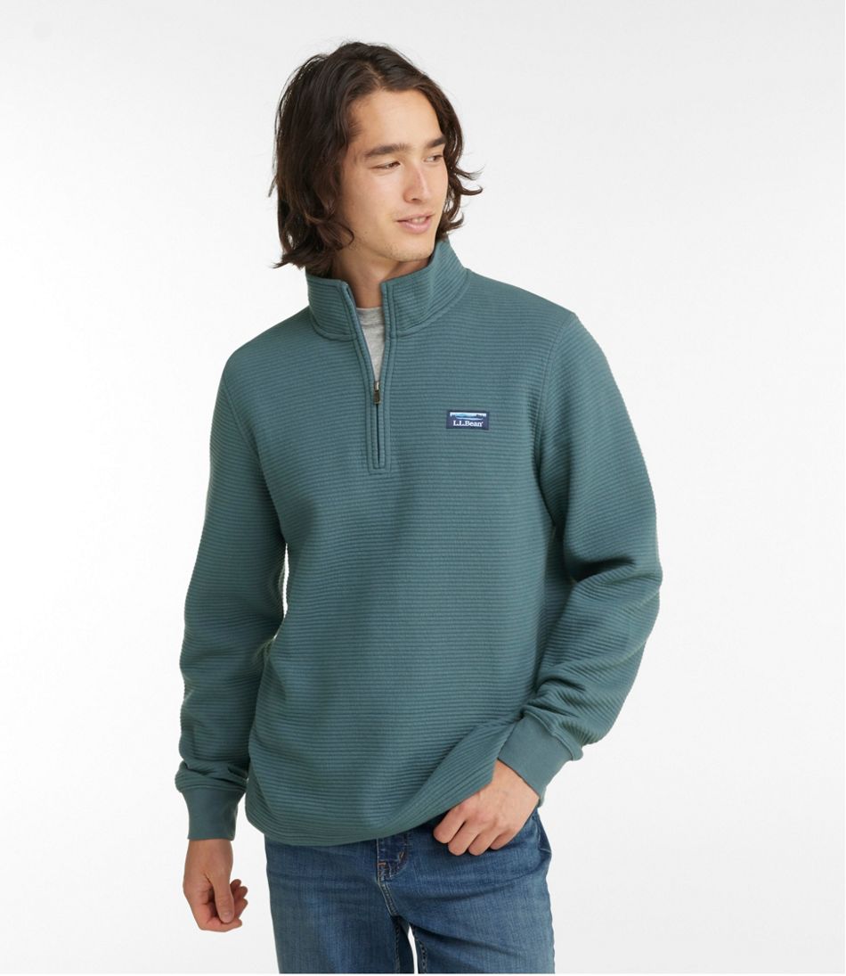 Men's Lakewashed Double-Knit Quarter-Zip Pullover - L.L.Bean Quality