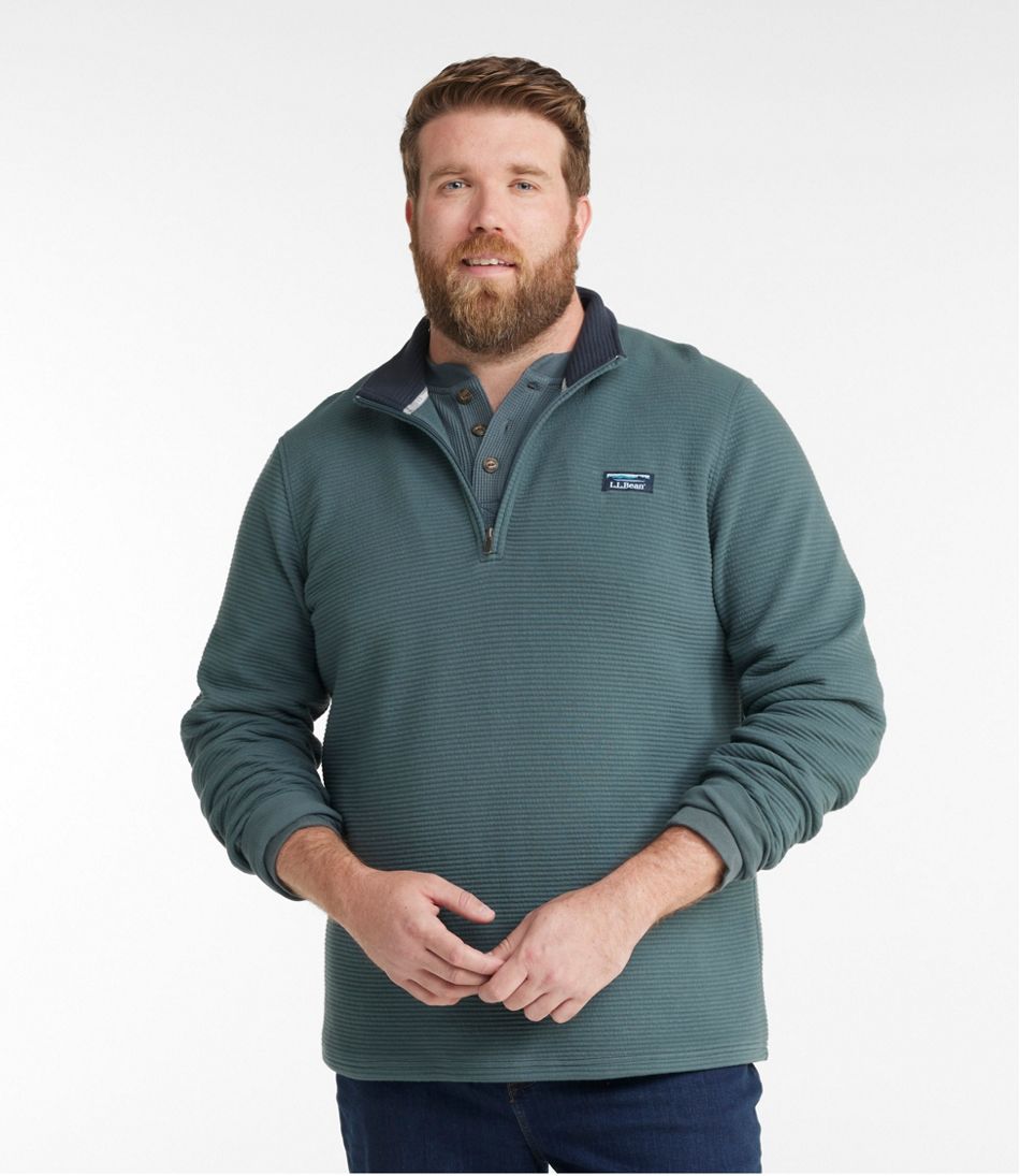 Men's Lakewashed Double-Knit Quarter-Zip Pullover - L.L.Bean Quality