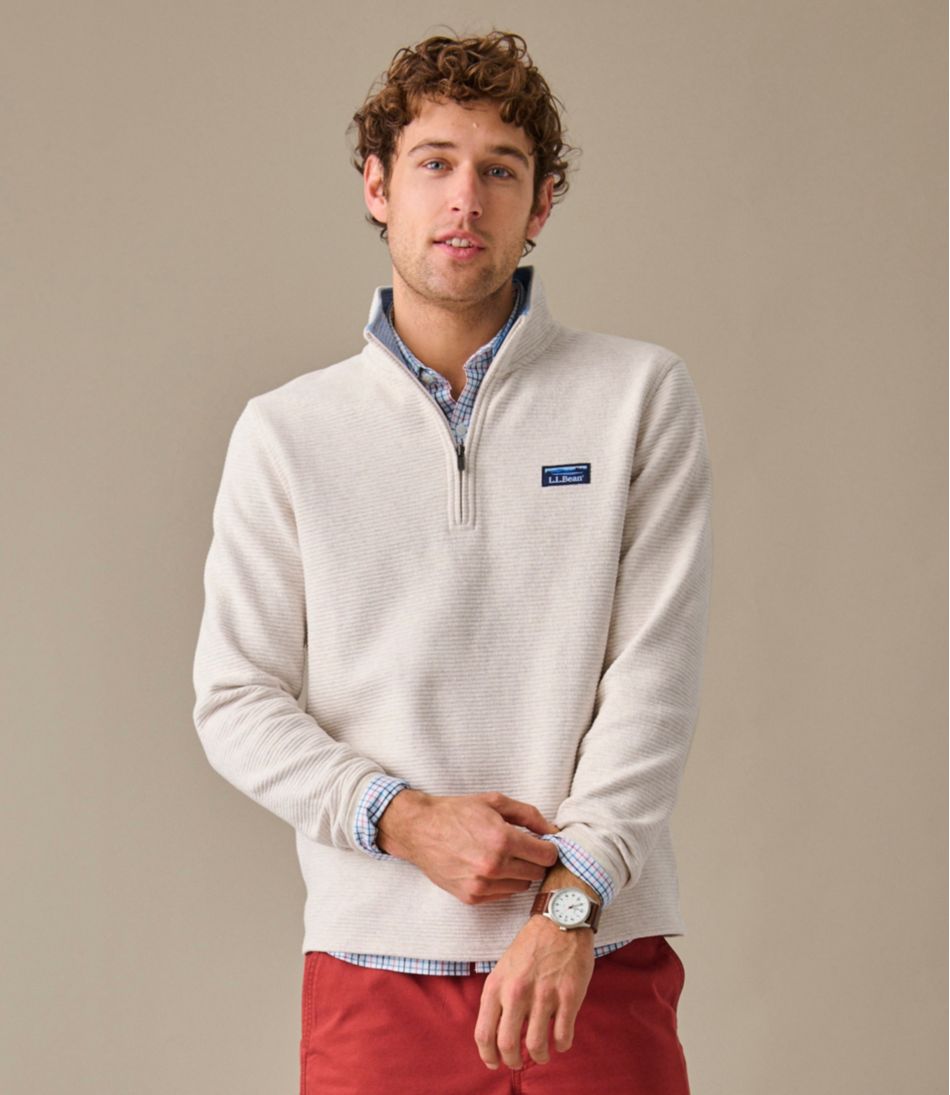 Men's Lakewashed Double-Knit Quarter-Zip Pullover - L.L.Bean Quality