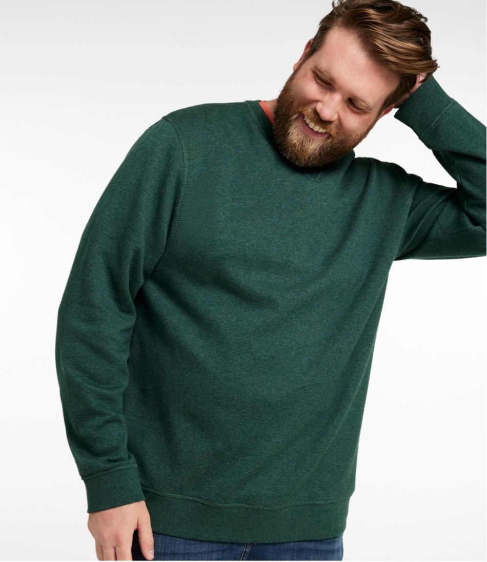 Men's All Seasons Textured Sweats, Crewneck - L.L.Bean Trusted