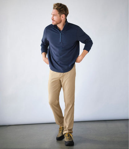 Men's VentureStretch Ottoman-Rib Pullover, Quarter-Zip - L.L.Bean Classic