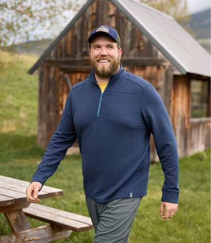 Men's VentureStretch Ottoman-Rib Pullover, Quarter-Zip - L.L.Bean Classic