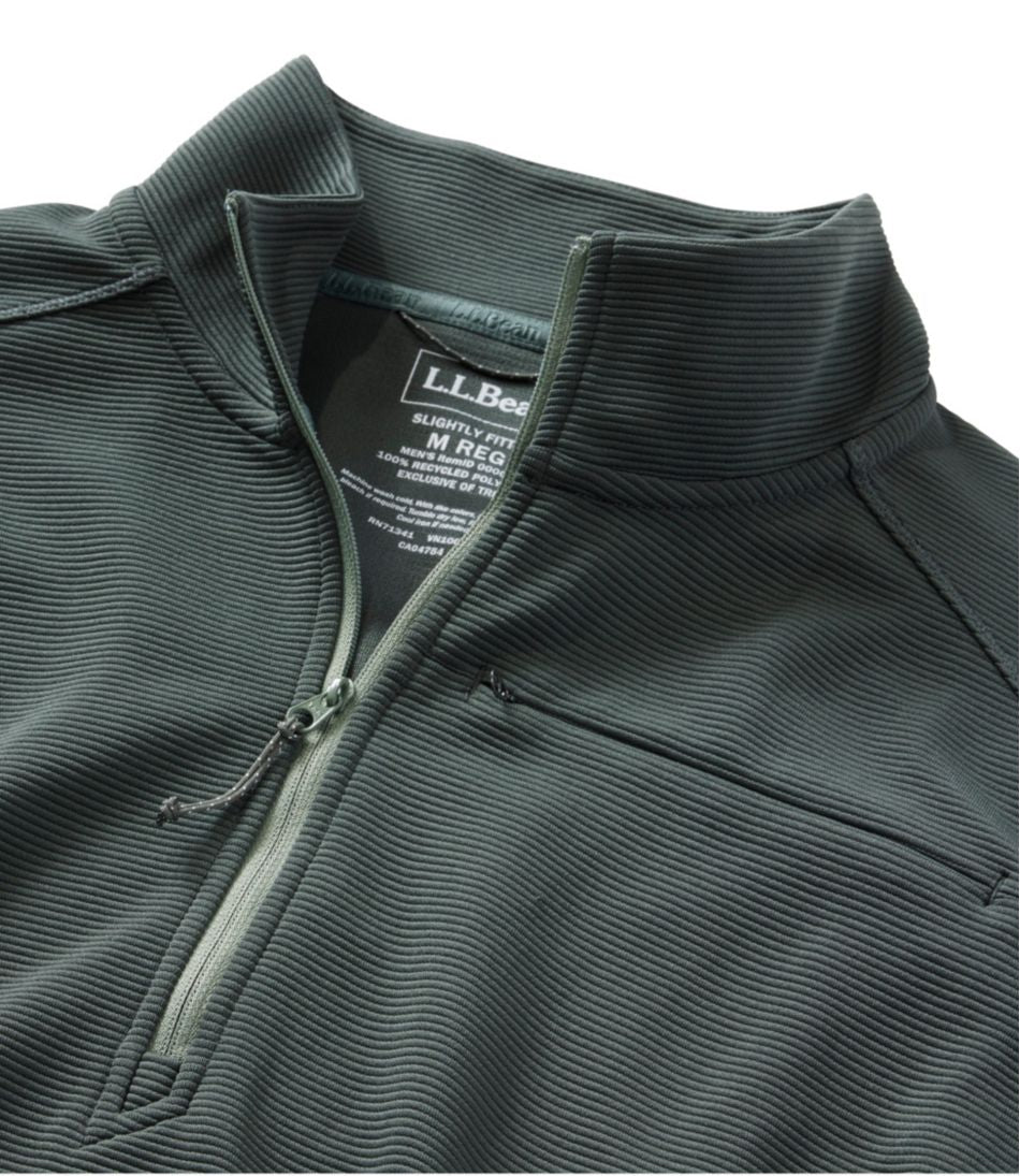 Men's VentureStretch Ottoman-Rib Pullover, Quarter-Zip - L.L.Bean Classic