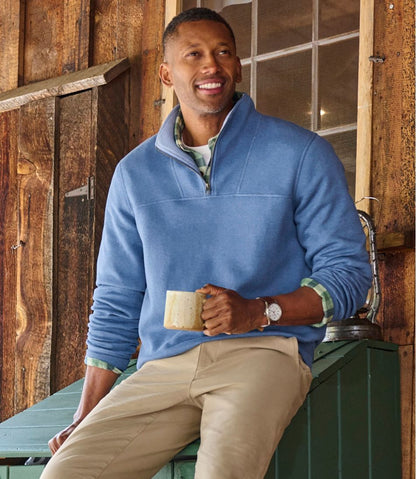 Men's All Seasons Textured Sweats, Quarter-Zip - L.L.Bean Essential