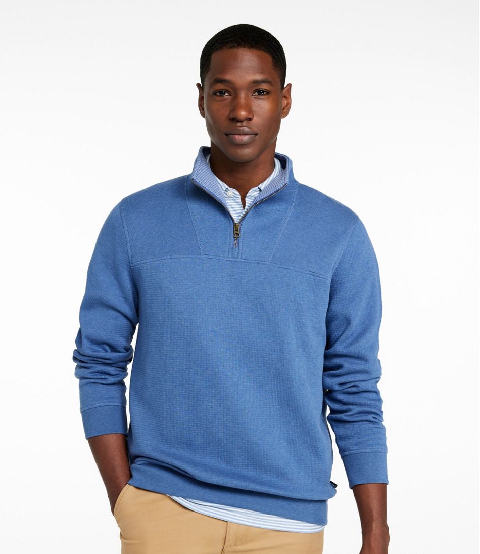 Men's All Seasons Textured Sweats, Quarter-Zip - L.L.Bean Essential