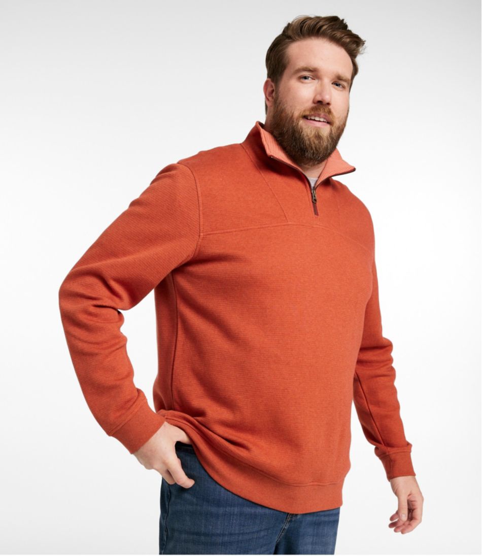 Men's All Seasons Textured Sweats, Quarter-Zip - L.L.Bean Essential
