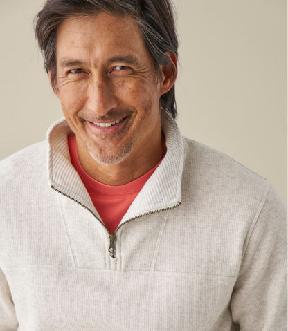 Men's All Seasons Textured Sweats, Quarter-Zip - L.L.Bean Essential