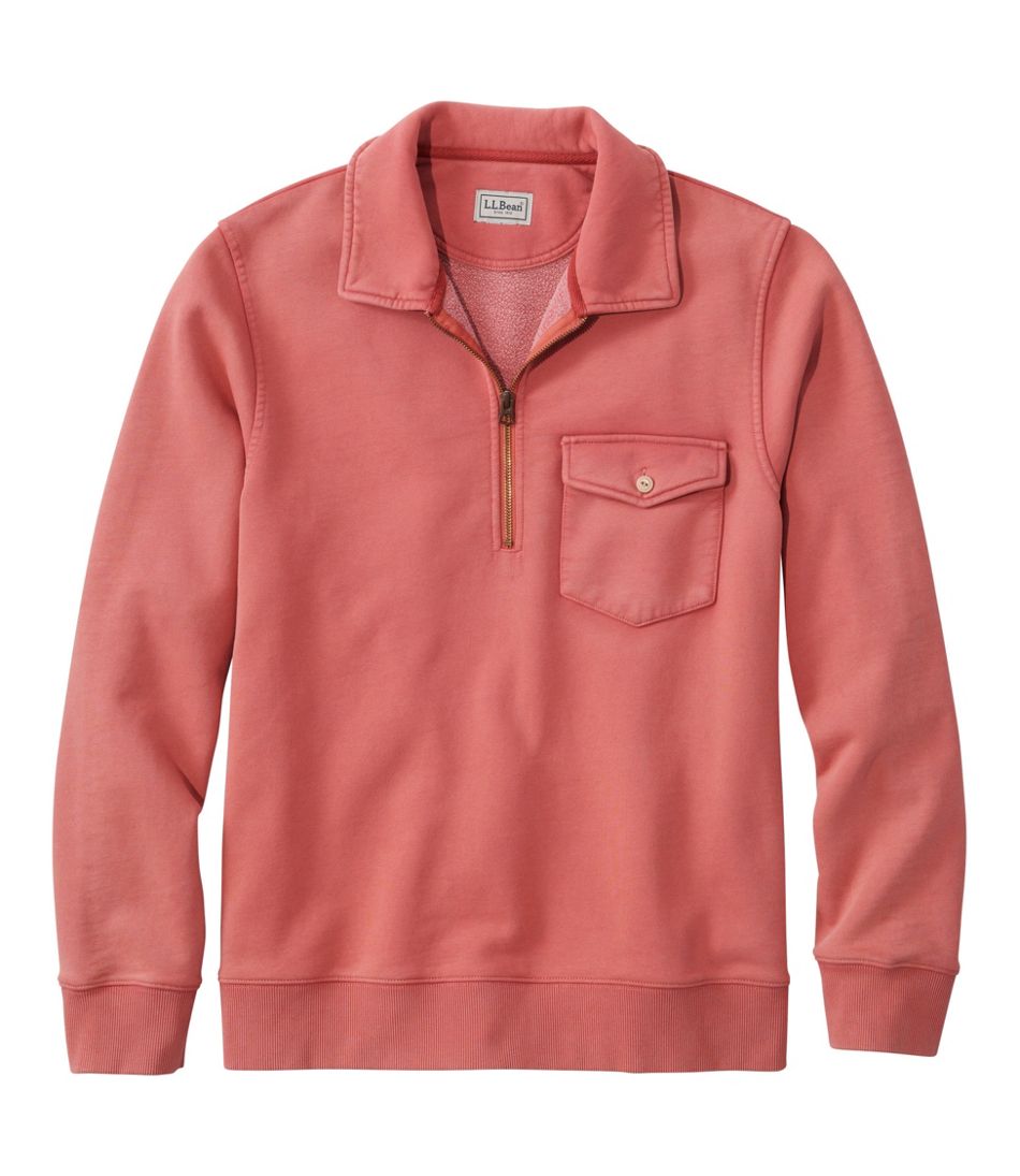 Men's Sunwashed Sweatshirt, Quarter-Zip Polo, Long-Sleeve - L.L.Bean Trusted