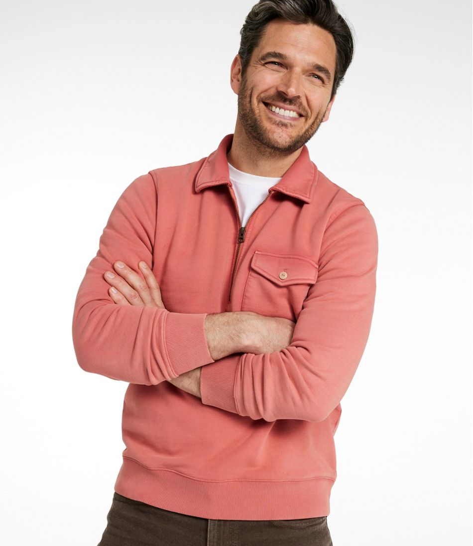Men's Sunwashed Sweatshirt, Quarter-Zip Polo, Long-Sleeve - L.L.Bean Trusted