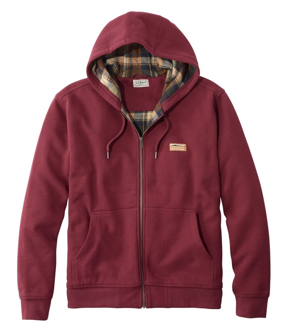 Men's Katahdin Iron Works® Hooded Sweatshirt, Flannel-Lined - L.L.Bean Customer Favorite