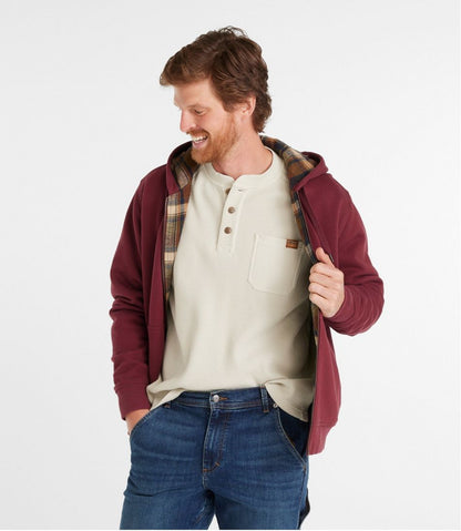 Men's Katahdin Iron Works® Hooded Sweatshirt, Flannel-Lined - L.L.Bean Customer Favorite