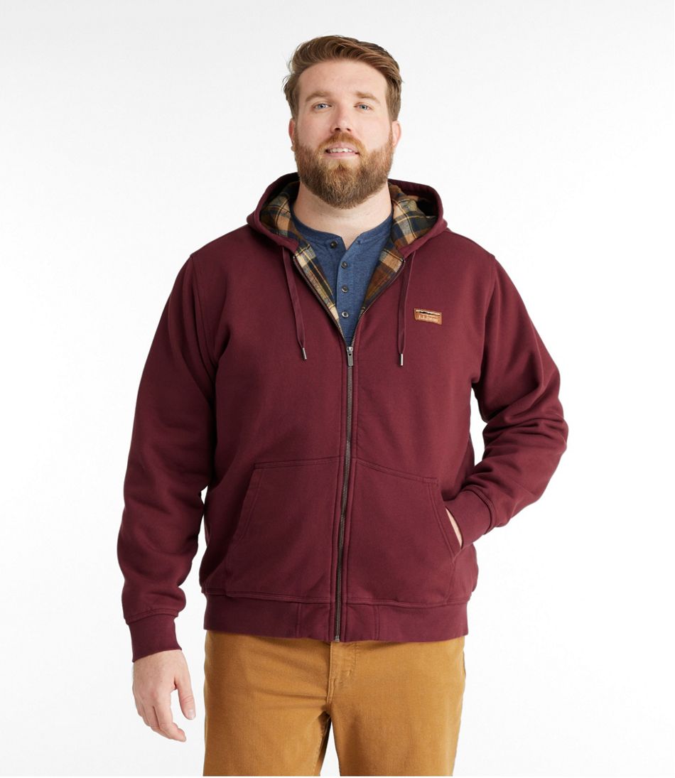Men's Katahdin Iron Works® Hooded Sweatshirt, Flannel-Lined - L.L.Bean Customer Favorite