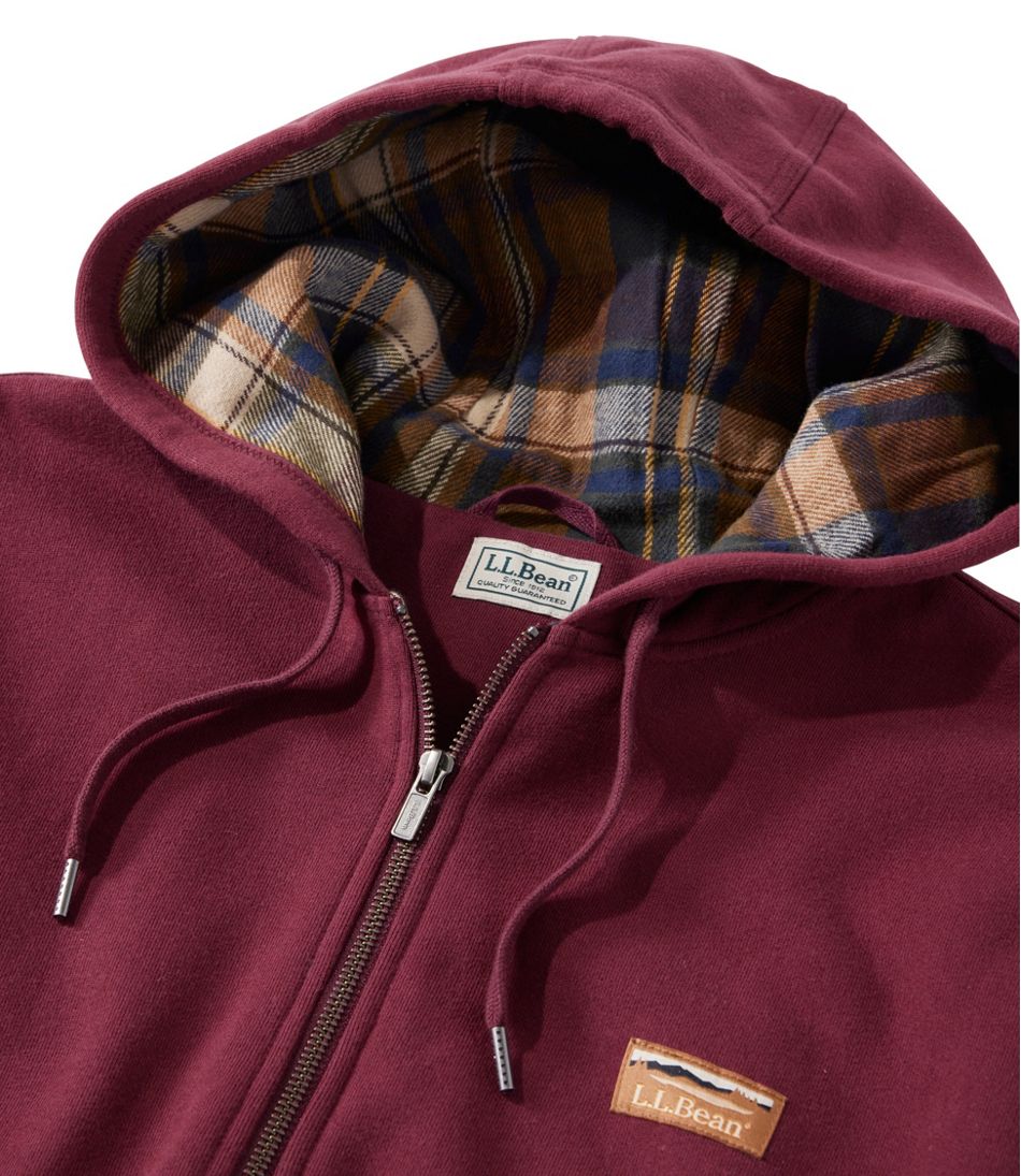Men's Katahdin Iron Works® Hooded Sweatshirt, Flannel-Lined - L.L.Bean Customer Favorite