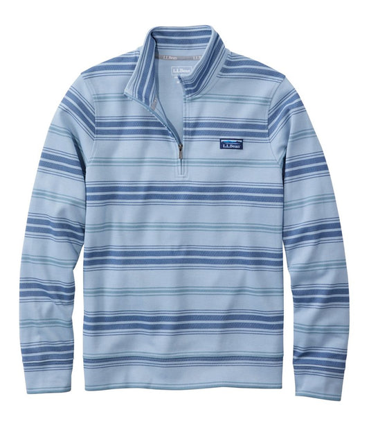 Men's Comfort Stretch Performance® Piqué, Quarter-Zip Pullover, Stripe - L.L.Bean Latest