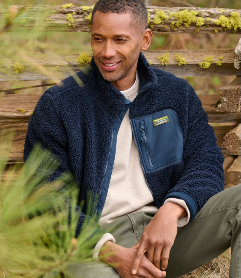 Men's Bean's Sherpa Fleece Jacket - L.L.Bean Great Value