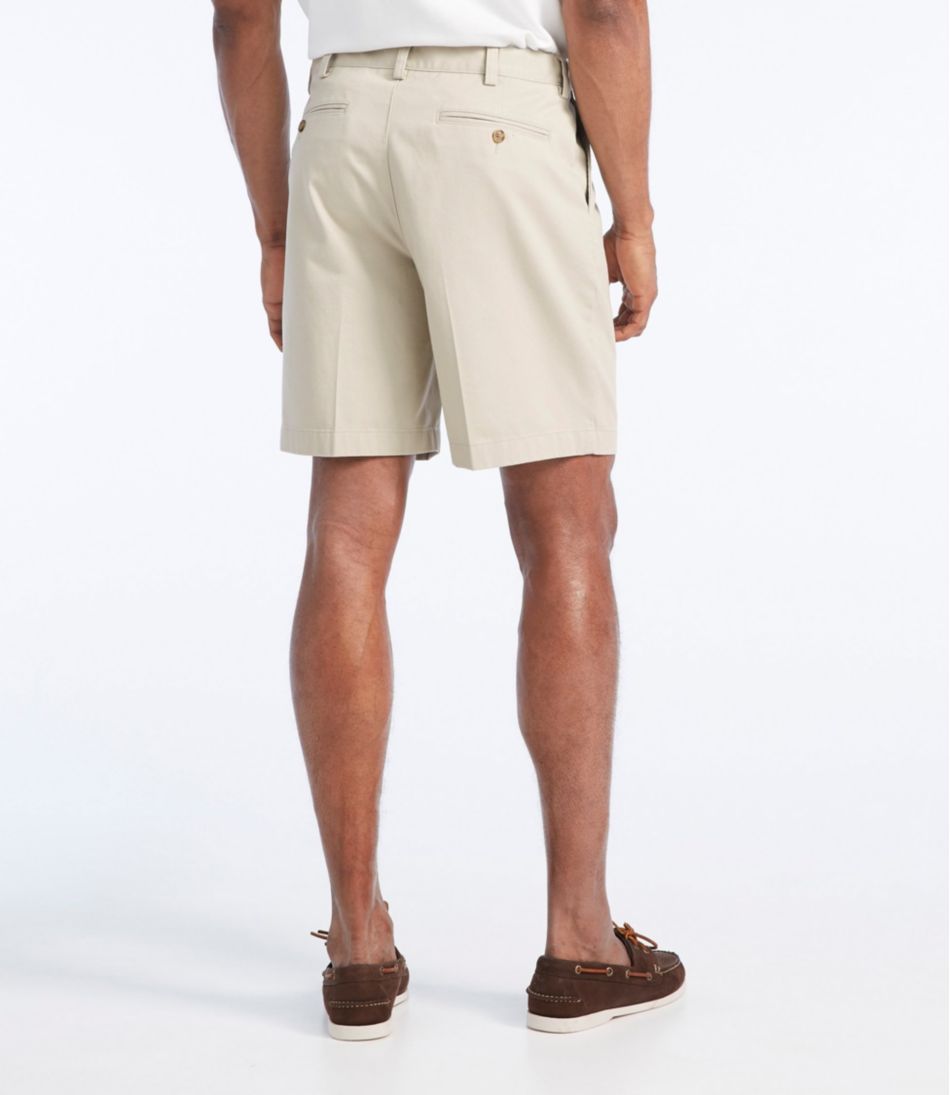 Men's Wrinkle-Free Double L® Chino Shorts, Natural Fit, Hidden Comfort Waist, 8" - L.L.Bean Great Value