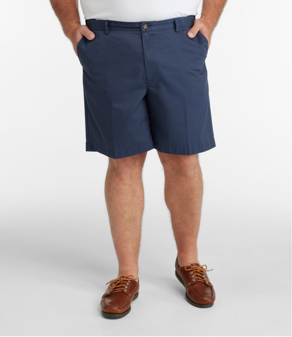 Men's Wrinkle-Free Double L® Chino Shorts, Natural Fit, Hidden Comfort Waist, 8" - L.L.Bean Great Value