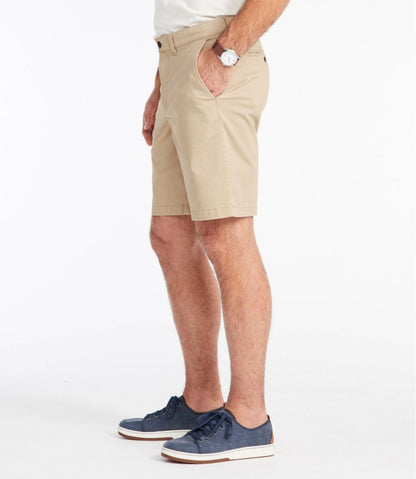 Men's Lakewashed® Stretch Khaki Shorts, 9" - L.L.Bean Essential