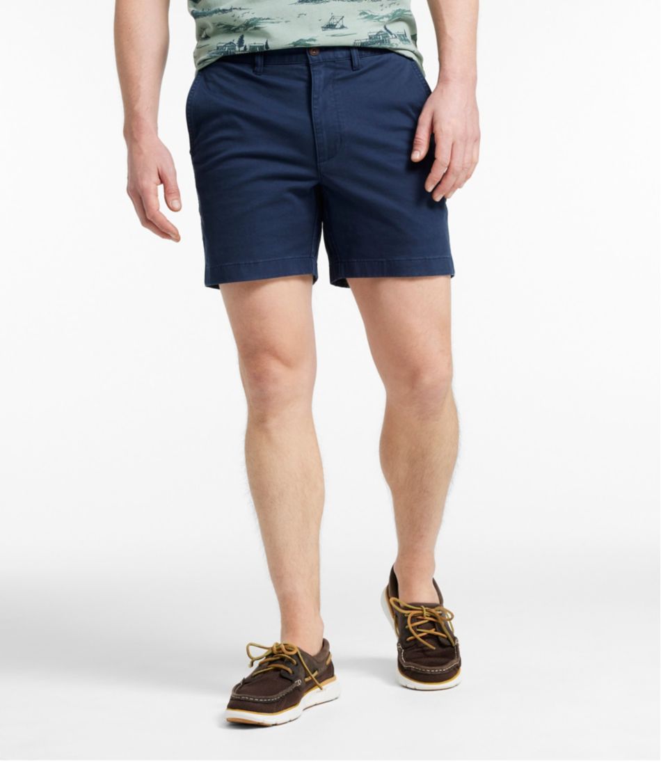 Men's Lakewashed® Stretch Khaki Shorts, 6" - L.L.Bean Value