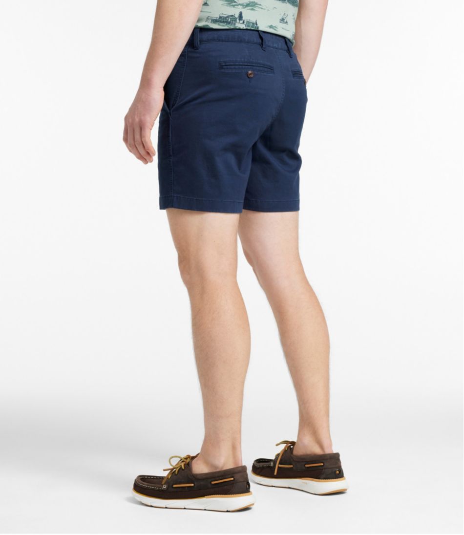 Men's Lakewashed® Stretch Khaki Shorts, 6" - L.L.Bean Value