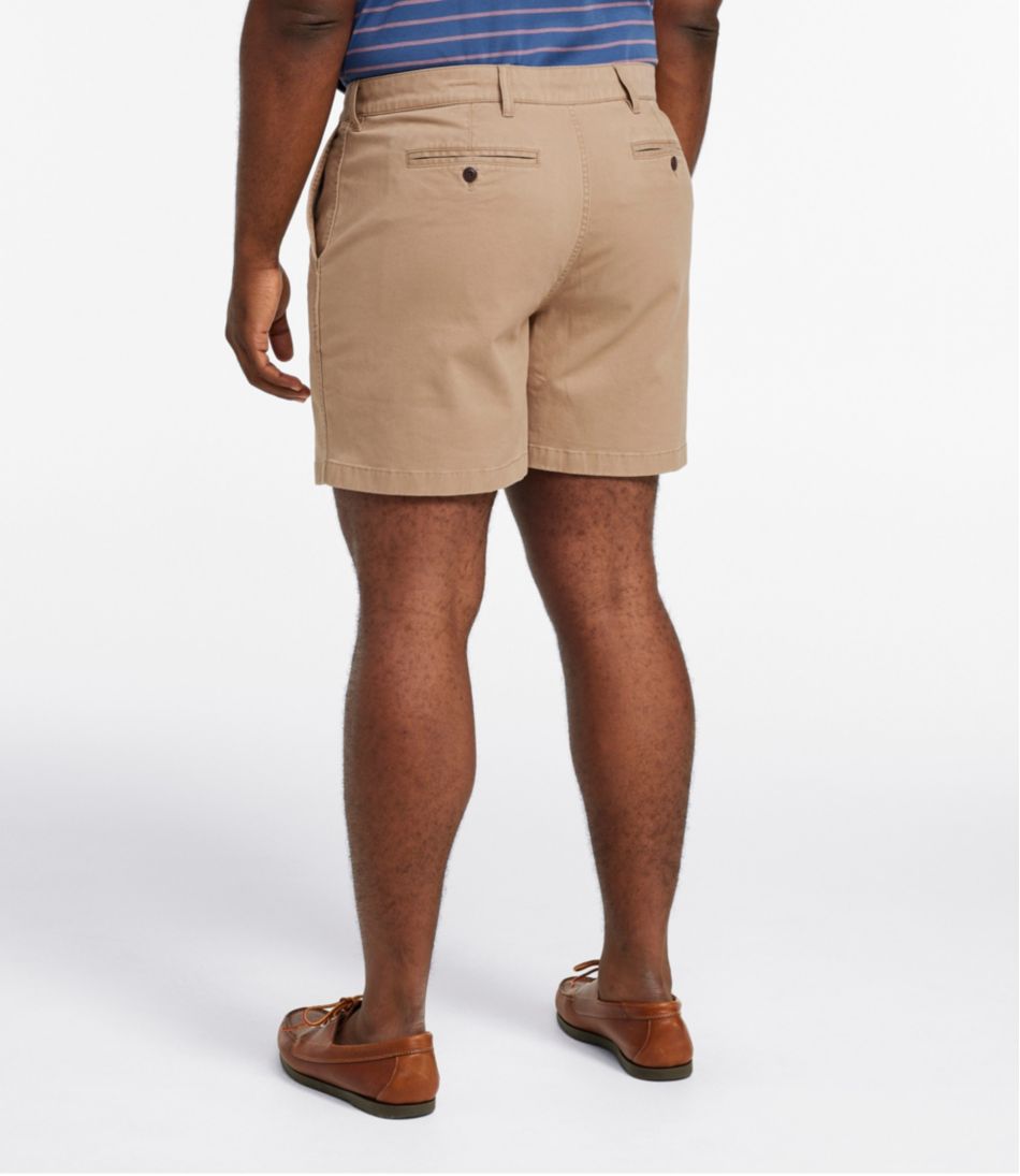 Men's Lakewashed® Stretch Khaki Shorts, 6" - L.L.Bean Value