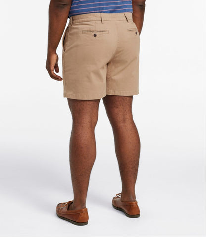 Men's Lakewashed® Stretch Khaki Shorts, 6" - L.L.Bean Value