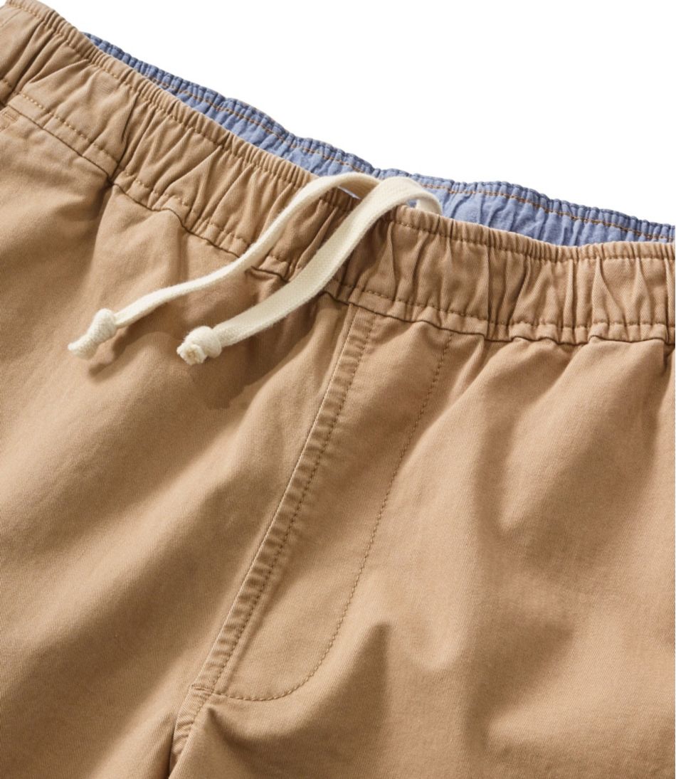 Men's Lakewashed Stretch Khaki Shorts, Pull-On, 8" - L.L.Bean Value