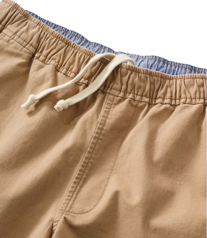 Men's Lakewashed Stretch Khaki Shorts, Pull-On, 8" - L.L.Bean Value