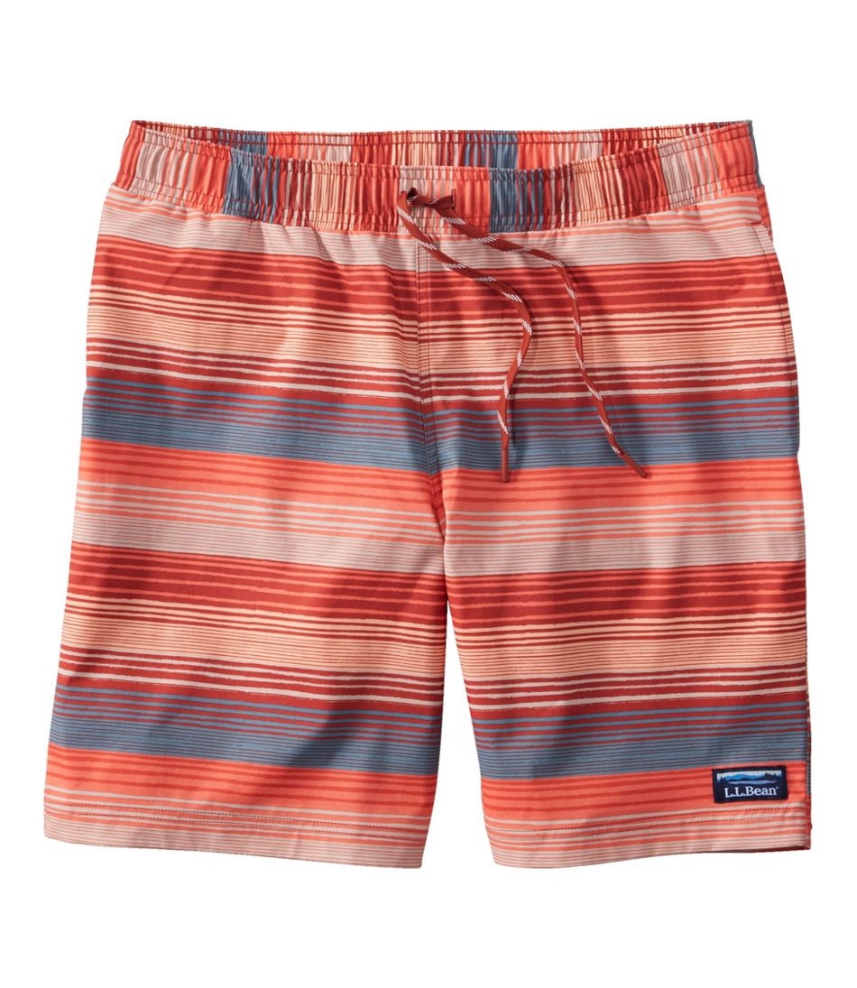 Men's Vacationland Stretch Swim Trunks, Print, 8" - L.L.Bean Customer Favorite