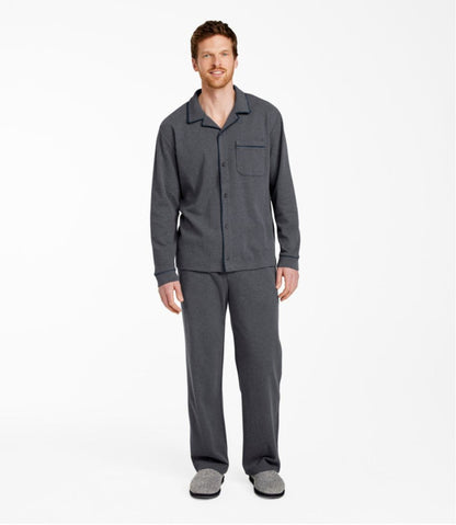 Men's Bean's Cotton Knit Pajamas, Button-Front PJ Set - L.L.Bean Value