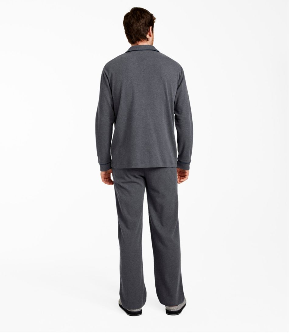 Men's Bean's Cotton Knit Pajamas, Button-Front PJ Set - L.L.Bean Value