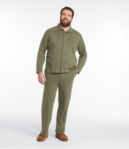 Men's Bean's Cotton Knit Pajamas, Button-Front PJ Set - L.L.Bean Value