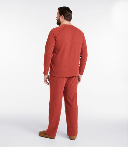 Men's Bean's Cotton Knit Pajamas, Henley PJ Set - L.L.Bean Great Value