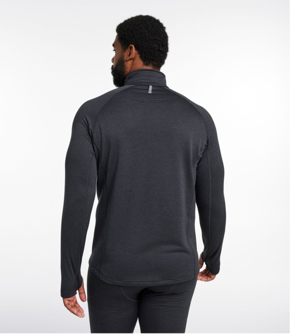 Men's L.L.Bean Midweight Base Layer Crew Top, 1/4 Zip - L.L.Bean Essential