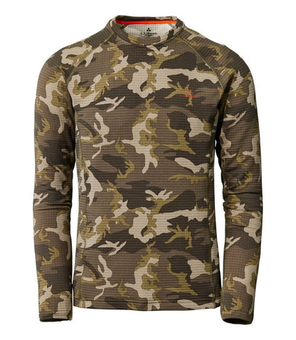Men's L.L.Bean Heavyweight Base Layer Crew Top, Print - L.L.Bean Classic