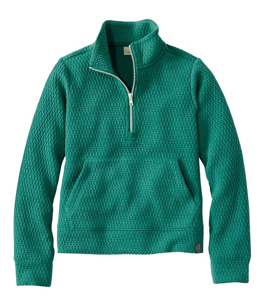 Kids' Ridgeknit Pullover, Glow-in-the-Dark Quarter-Zip - L.L.Bean Classic