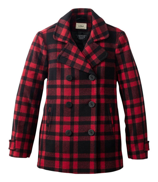 Women's Classic Lambswool Peacoat, Pattern - L.L.Bean Classic