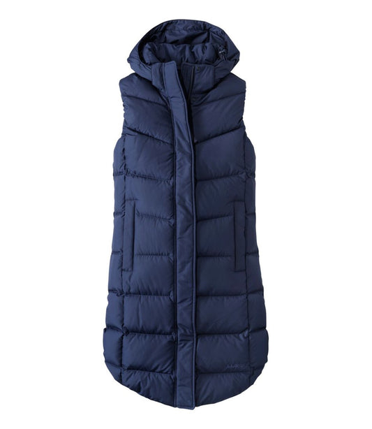 Women's Popham Puffer Long Vest - L.L.Bean Essential