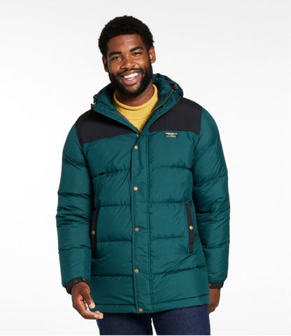 Men's Mountain Classic Down Parka, Colorblock - L.L.Bean Value