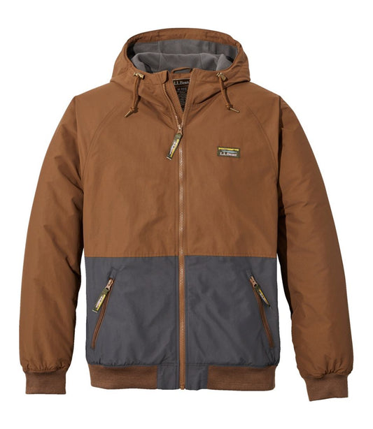 Men's Insulated 3-Season Bomber Hooded Jacket, Colorblock - L.L.Bean Essential