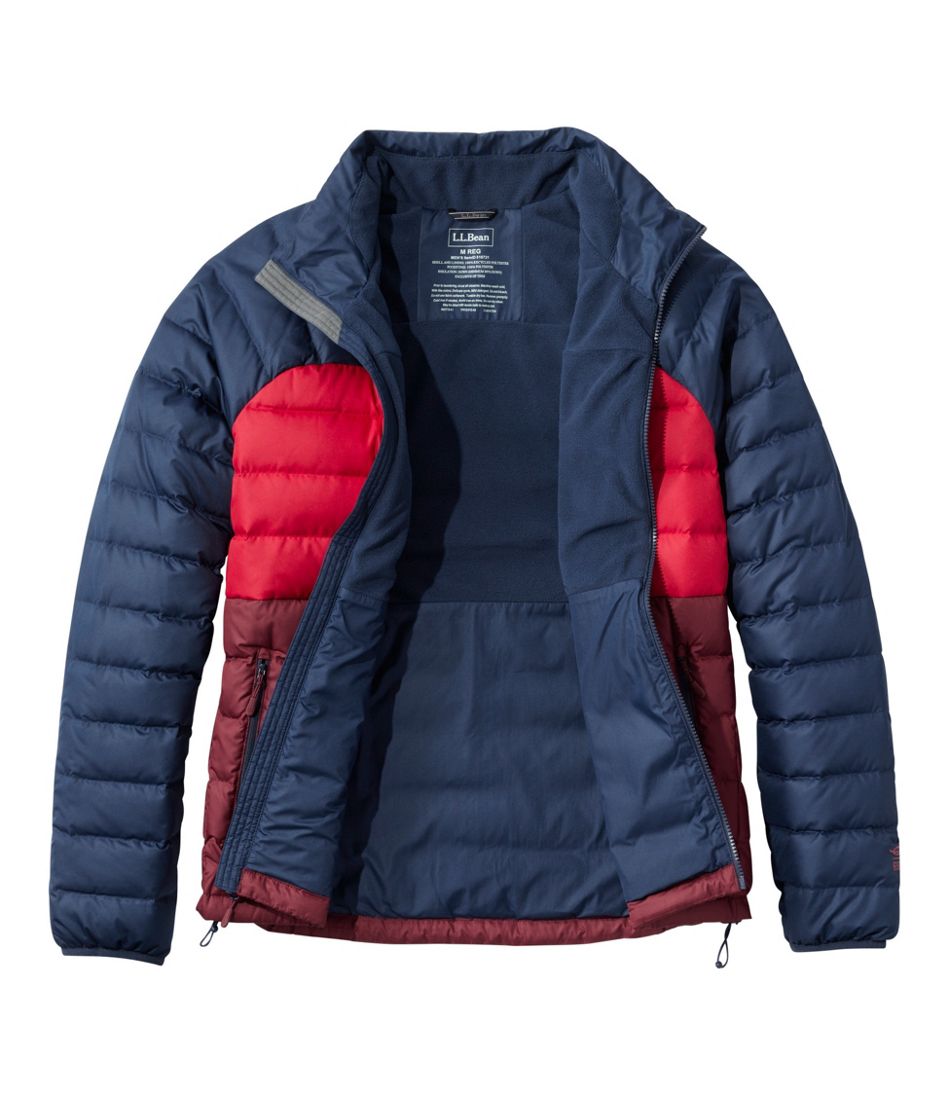 Men's Bean's Down Jacket, Colorblock - L.L.Bean Great Value