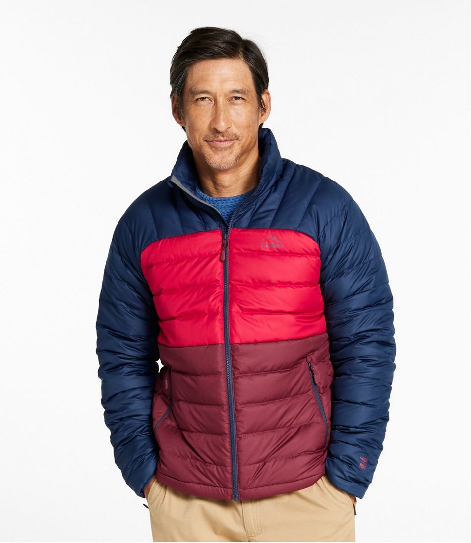 Men's Bean's Down Jacket, Colorblock - L.L.Bean Great Value