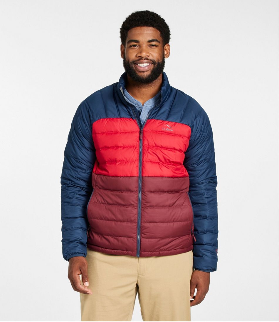 Men's Bean's Down Jacket, Colorblock - L.L.Bean Great Value