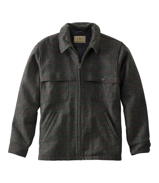 Men's Maine Guide Zip-Front Jac-Shirt with PrimaLoft, Plaid - L.L.Bean Trusted
