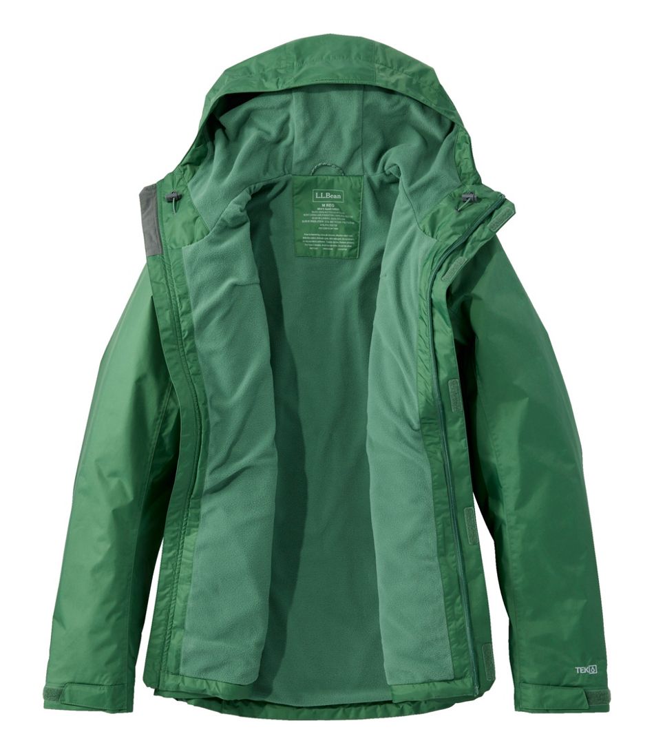 Men's Trail Model Rain Jacket, Fleece-Lined - L.L.Bean Classic