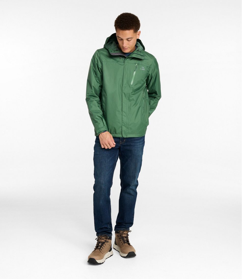 Men's Trail Model Rain Jacket, Fleece-Lined - L.L.Bean Classic